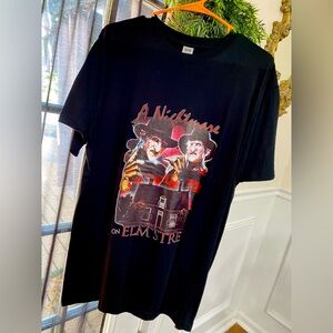 Black Nightmare on Elm Street Graphic T-Shirt